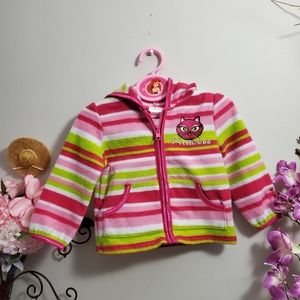 5/$20 Graphic Striped Jacket with Hoodie